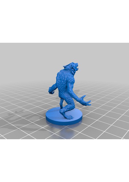 Masaüstü Rpg Için 28 mm Kurtadam Minyatürü