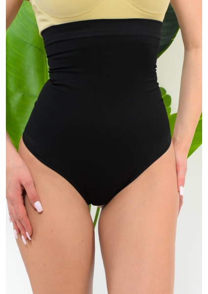 Yüksek Bel Bel Göbek Toparlayıcı Korse String Tanga Model
