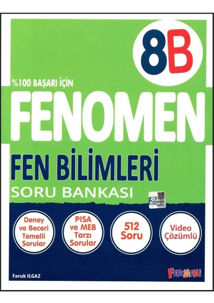 Fenomen 8. Sınıf Fen Bilimleri (B) Soru Bankası
