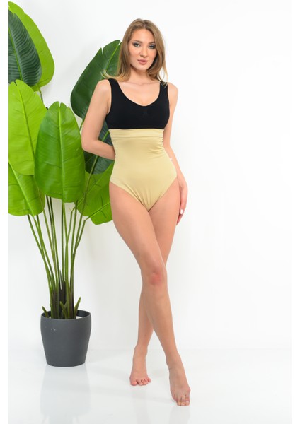 Yüksek Bel Bel Göbek Toparlayıcı Korse String Tanga Model