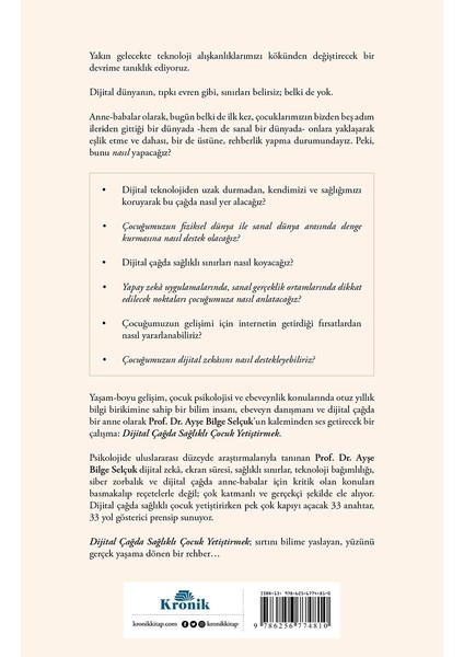 Dijital Çağda Sağlıklı Çocuk Yetiştirmek - Ayşe Bilge Selçuk