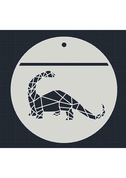 Dinozor Fosili Kolye