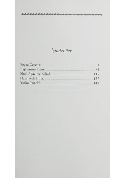 Beyaz Geceler - Fyodor Mihayloviç Dostoyevski