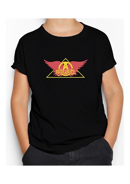 Aerosmith Wing Siyah Çocuk Tişört