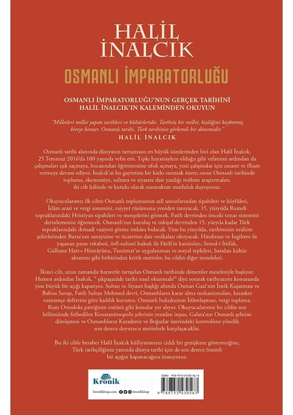 Osmanlı İmparatorluğu (2 Cilt, Kutulu) - Halil İnalcık
