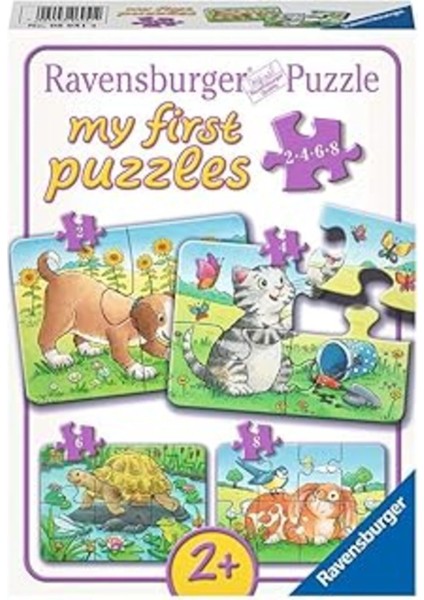 Ravensburger Puzzle, Pets, 2/4/6/8 Parça