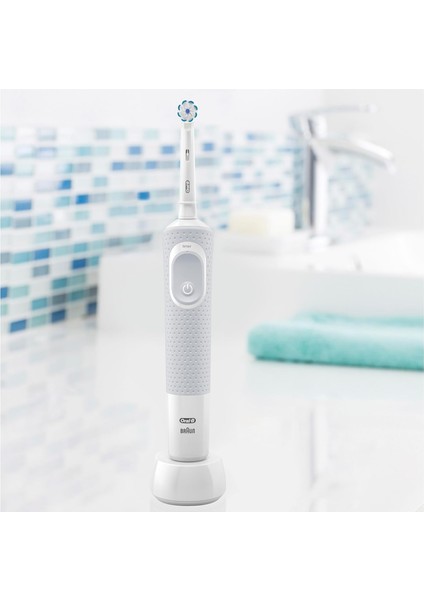 D100 Vitality Sensi Ultra Thin Şarjlı Diş Fırçası - Beyaz