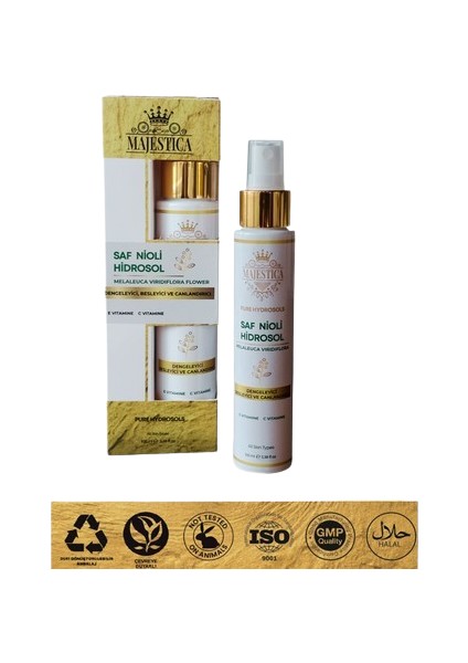 Nioli Hidrosol Suyu 100 ml Türkiye Menşeli Doğal İçeriklerle Formüle Edilmiştir