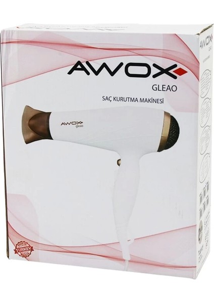 Gleao Siyah Saç Kurutma - Fön Makinesi Soğuk Üfleme 2 Kademe Fan - 3 Kademe Sıcaklık 1700-2000W (4887)