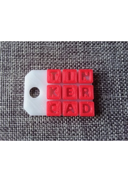 Tinkercad Anahtarlık