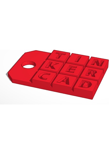 Tinkercad Anahtarlık