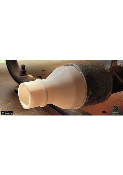 Vakum Adaptörü - Küçük Atölye Vac'ından Dewalt DW745 Kompakt Masa Testeresine Sadece Plastik Aparattır.