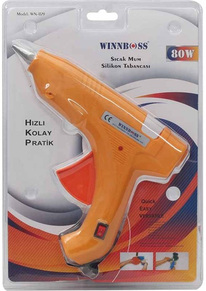 Wınnboss WN-1179 80 Watt Anahtarlı Sıcak Mum Silikon Tabancası (5024)