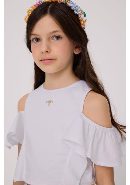 Bg Store Kız Çocuk Beyaz Bluz modelleri