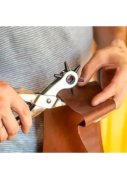 6 Farklı Boyutta Kemer Delme Pensesi Kemer Delici Delik Açıcı Aparat (5024)