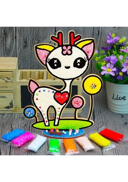 3D Ahşap Kar Tanesi Kil Boyama Diy Yaratıcı Renkli Çamur Boya Kurulu Sanat Boyama Aracı Çocuk Eğitim Toys B1 (Yurt Dışından)