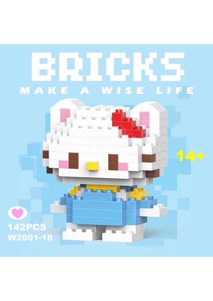 Sanrio Hello Kitty Kuromi Yapı Taşları Kuromi Pochacco Mini Bulmaca Montaj Oyuncak Tuğlaları Çocuk Doğum Günü Hediyesi ZCE082-2-NO Box (Yurt Dışından)