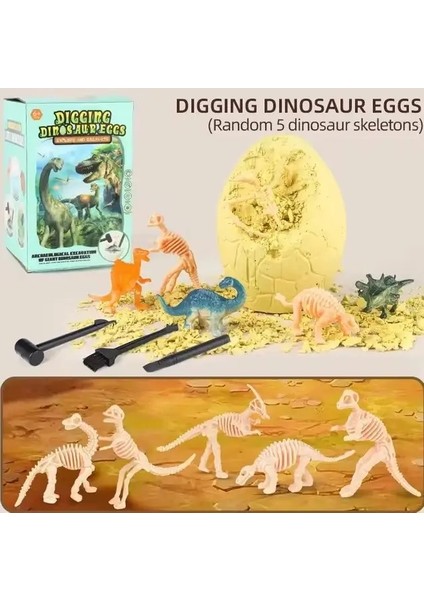 Dinozor Fosilleri Dig Science Kit Dinozor ve Kazı Bilim Kitleri Erkek Kızlar Eğitim Toy Dinosaure Lumineux (Yurt Dışından)