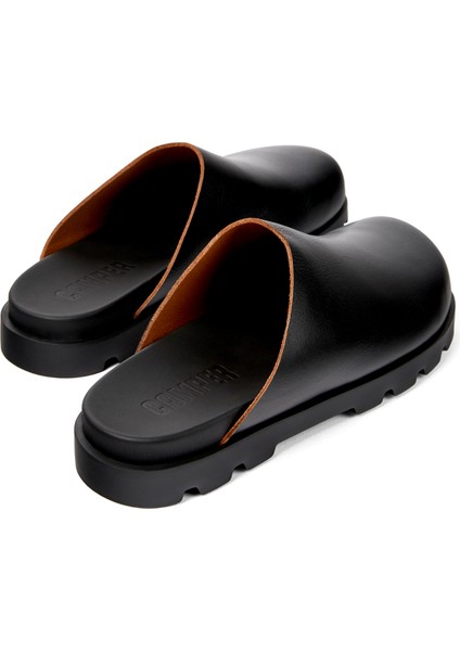 Siyah Erkek Terlik Brutus Sandal
