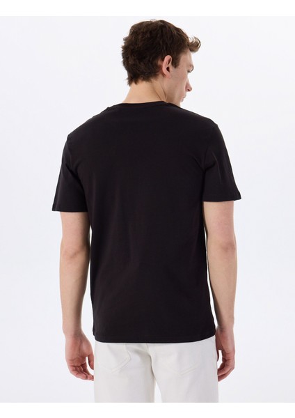 O Yaka Baskılı Siyah Erkek T-Shirt Onsmınd Ons Logo Reg Ss Tee Cs indirimleri