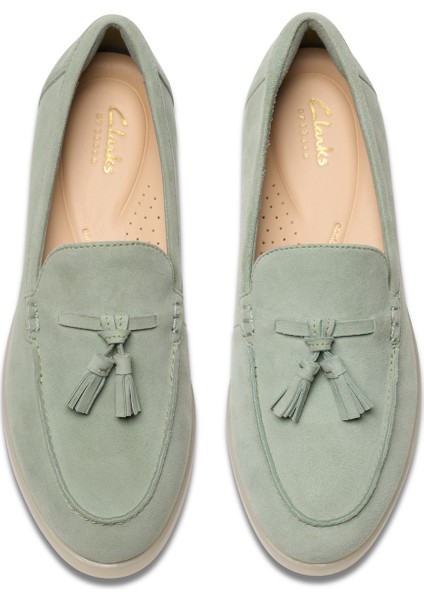 Deri Yeşil Kadın Loafer 26181451