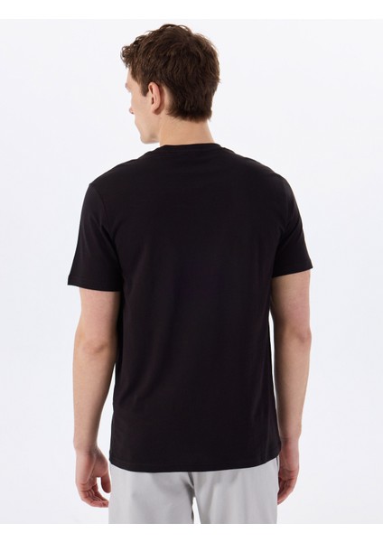 O Yaka Baskılı Siyah Erkek T-Shirt Onsvısta Reg Ss Tee fırsatları