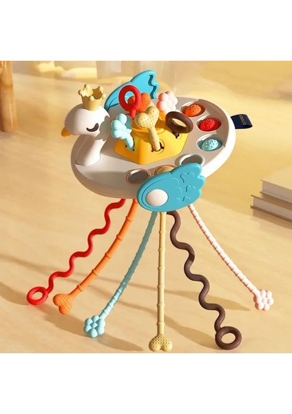 5 Montessori String String Gelişimsel ı Sevimli Fil Silikon Diş Çıkarma ı Duyusal 1 2 3 Yıllık Tolor Crab (Yurt Dışından)