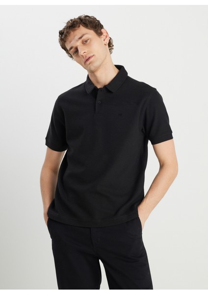 Siyah Erkek Regular Fit Polo T-Shirt W2510720001 fiyatları