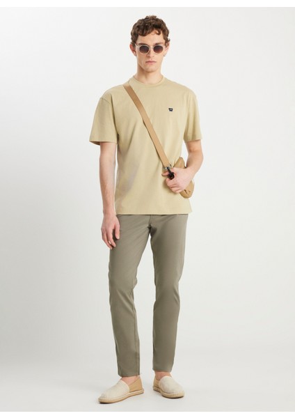 Bisiklet Yaka Mint Erkek T-Shirt MW7NM203877303 Relaxed Fit Small
