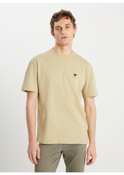 Bisiklet Yaka Mint Erkek T-Shirt MW7NM203877303 Relaxed Fit Small