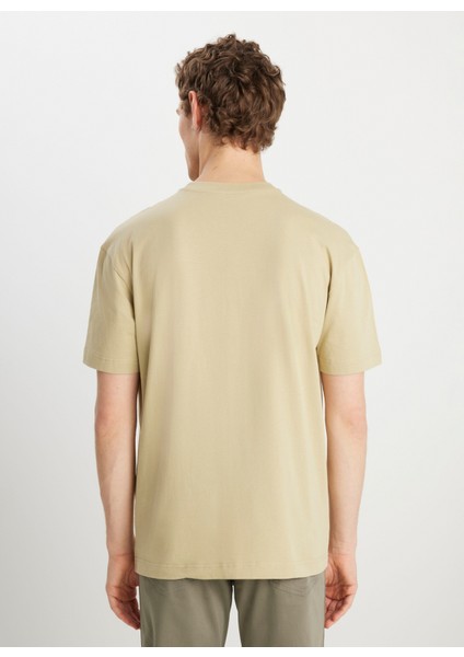 Bisiklet Yaka Mint Erkek T-Shirt MW7NM203877303 Relaxed Fit Small