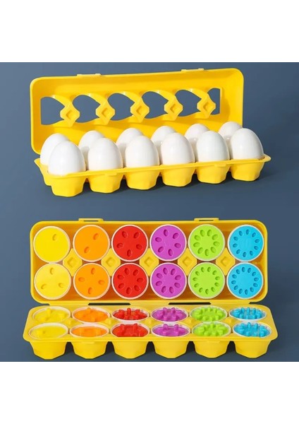Akıllı Yumurta Oyuncak 2 Ila 4 Yıl Montessori Eğitim ı Alfabe Numaraları Karşılaşma Bulmaca Toddler Oyunları Miktar 12 Pcs (Yurt Dışından)