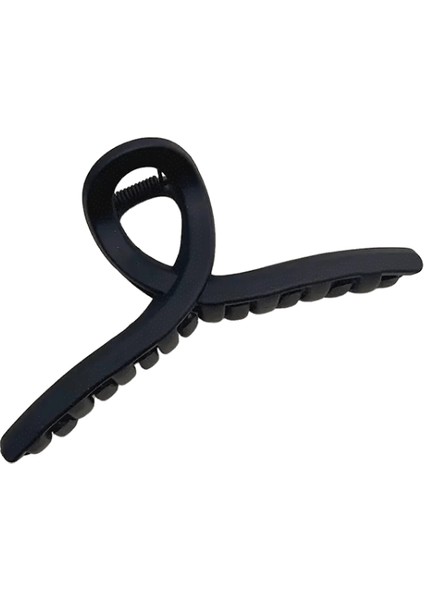 13CM Plastik Şeffaf Büyük Boy Saç Pençe Moda Kadınlar Bayanlar Giyim Aksesuarları Başlık At Kuyruğu Saç Tokaları Saç Klipsini: 11CM Cx Mat Siyah (Yurt Dışından)