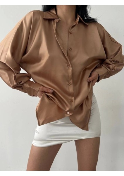 Dökümlü Saten Gömlek modelleri