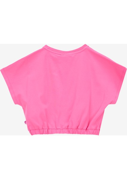 Baskılı Fuşya Kız Çocuk T-Shirt BRB5SG-TST6010