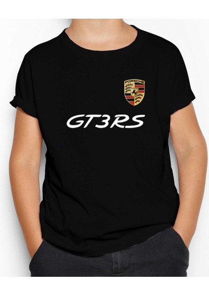 Porshe GT3RS Siyah Çocuk Tişört
