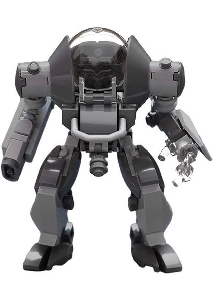 Moc Insanlı Robot Mecha, Minifigür Oyuncak Modeli Montaj Yapı Blokları Üzerinde Oturabilir (Yurt Dışından)