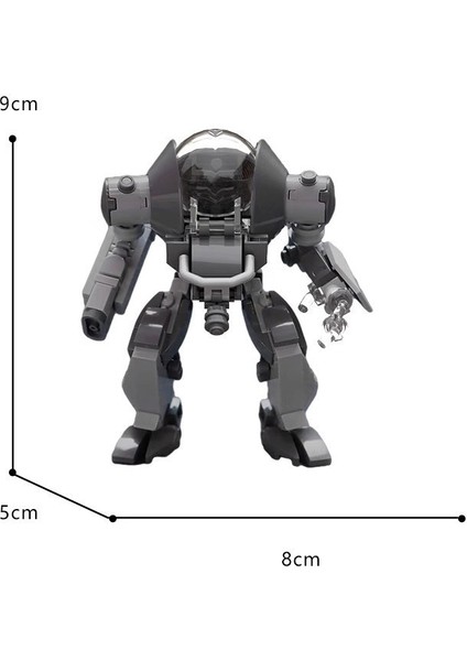 Moc Insanlı Robot Mecha, Minifigür Oyuncak Modeli Montaj Yapı Blokları Üzerinde Oturabilir (Yurt Dışından)