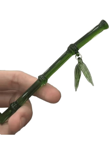 2025 Yeni Çin Tarzı Yeşil Reçine Bambu Yaprak Saç Çubuğu Kadınlar Için Kızlar Vintage Akrilik Çubuk Saçlı Saç Aksesuarları Metal Renk: Yeşil (Yurt Dışından)