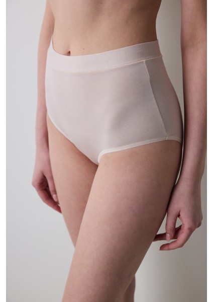 Collagen Highwaist Açık Bej Slip Külot