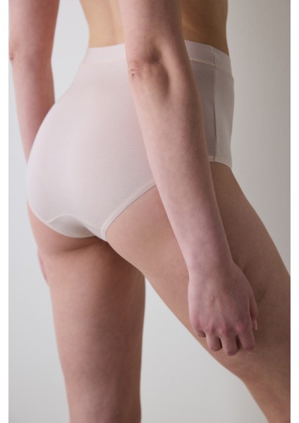 Collagen Highwaist Açık Bej Slip Külot