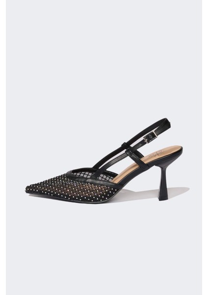 Kadın Yüksek Taban Suni Deri Topuklu Sandalet E2513AX25SM fiyatları