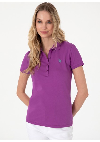 Polo Yaka Açık Mor Kadın T-Shirt GTP-IY025 modelleri