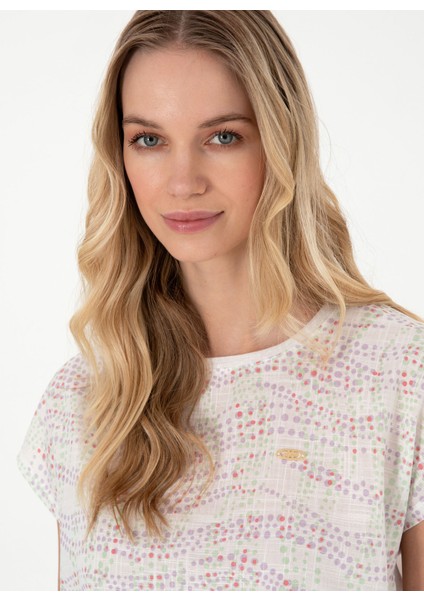 Bisiklet Yaka Lila Kadın T-Shirt Sode fiyatları