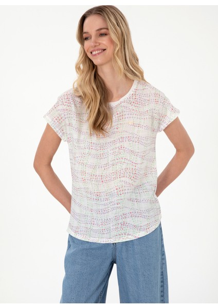 Bisiklet Yaka Lila Kadın T-Shirt Sode modelleri