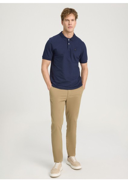 Lacivert Erkek Polo T-Shirt MW7D5K4XX2T410 Erkek Regular Polo