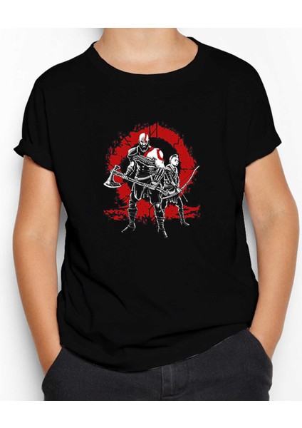 God Of War Logo Lineage Siyah Çocuk Tişört