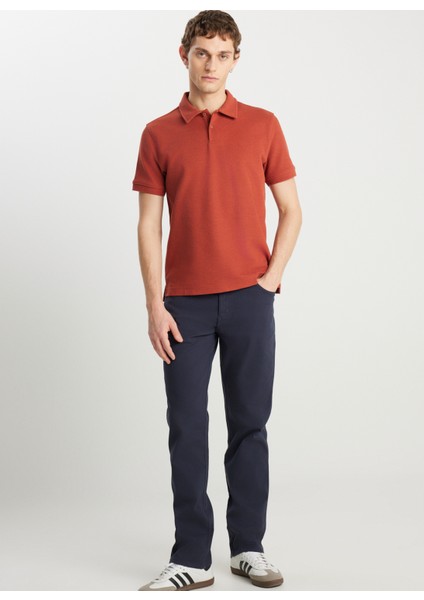 Normal Bel Straight Koyu Lacivert Erkek Chino Pantolon W1218646411 Texas Pantolon