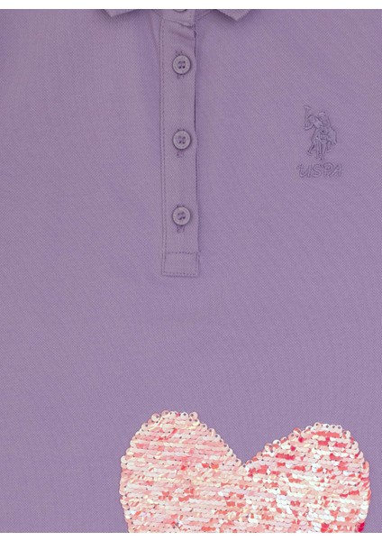 Baskılı Lila Kız Çocuk Diz Üstü Elbise Veruna modelleri