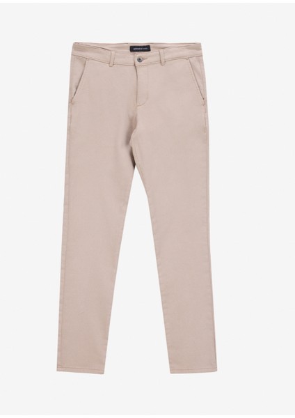 Normal Bel Normal Paça Slim Fit Bej Erkek Pantolon ACE001252276_BEJ